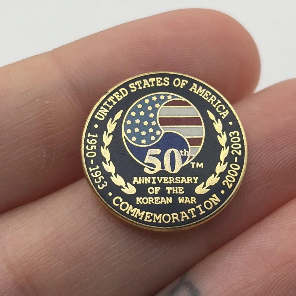 United States Of America Korean War 50th Anniversary Commemoration Lapel Hat Pin